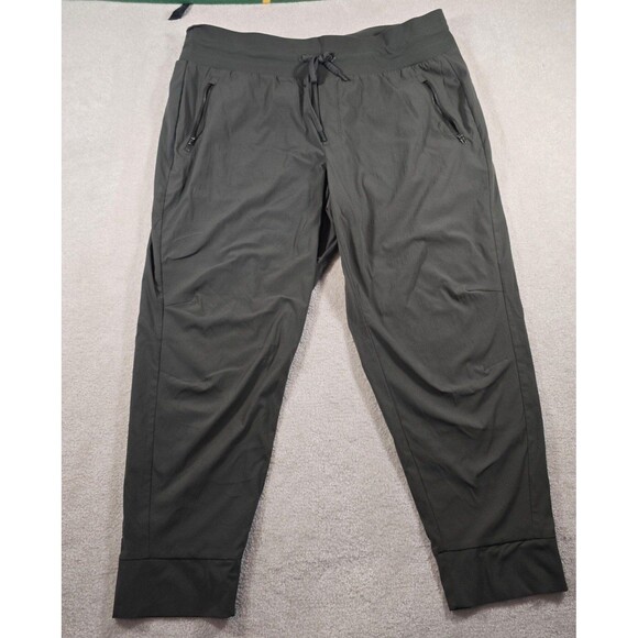Athleta Trekke North Jogger Pants Women's Size 18 Green Drawstring - Picture 1 of 6